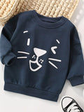 Children's Cute Cartoon Graphic Crew Neck Sweatshirt thumbnail 1