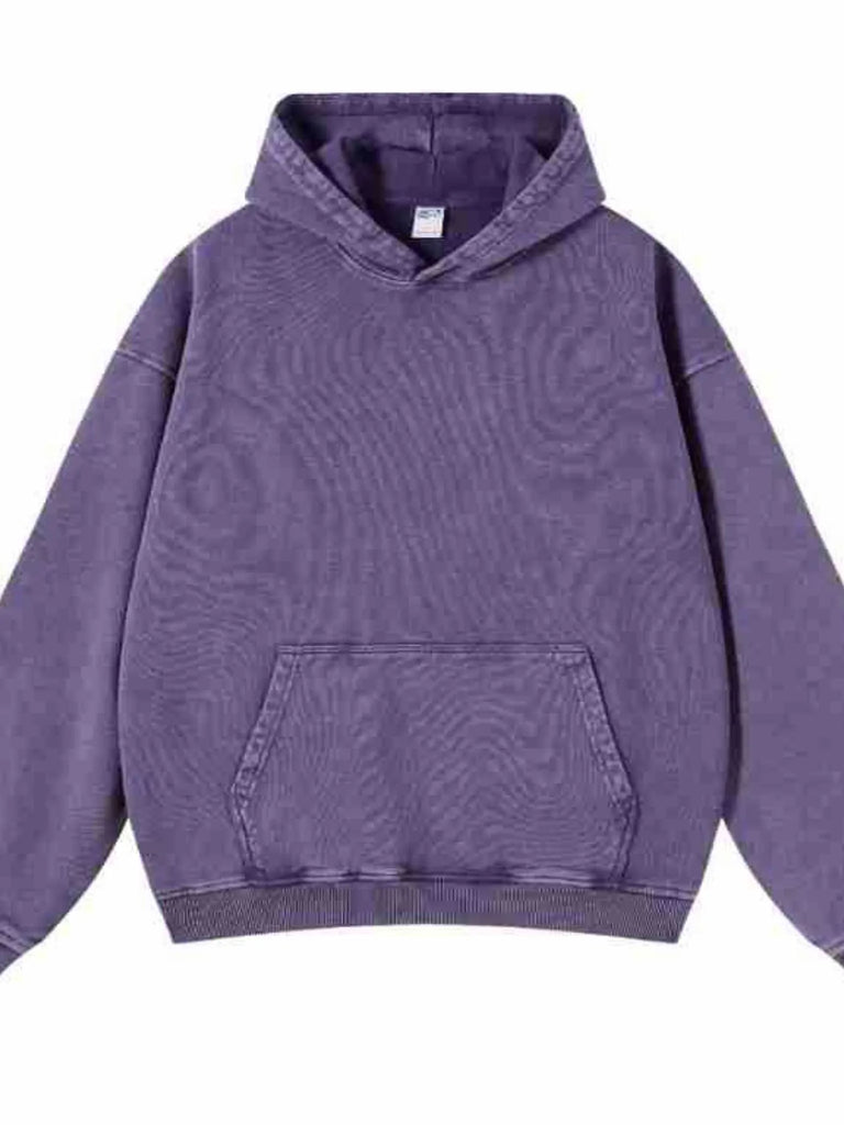 Men's Washed Oversized Long Sleeve Hoodie