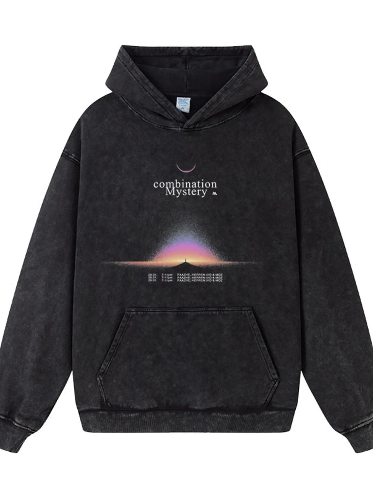 Men's Graphic Dropped Shoulder Hoodie