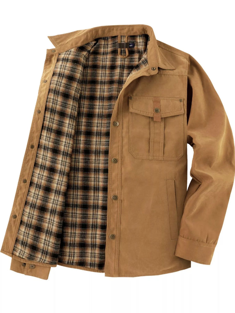Men's Snap Down Long Sleeve Jacket