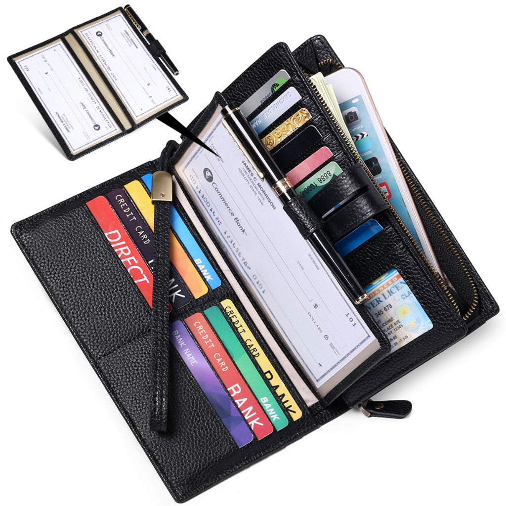 Leather Long Wallet