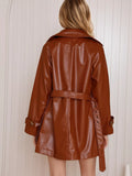 Leather Double-Breasted Jacket thumbnail 2
