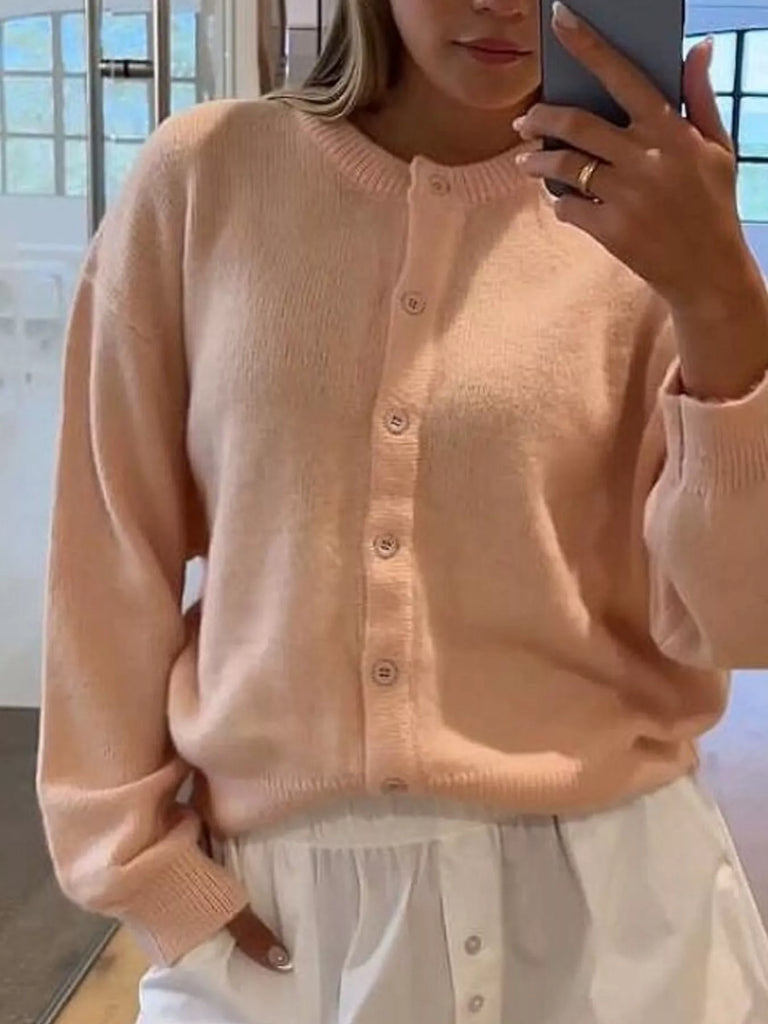 Button-Down Knit Cardigan