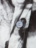 Men's Plus Size Abstract Ink Splash Print Short Sleeve Shirt thumbnail 3