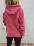 Drawstring Long Sleeve  Hooded Sweater thumbnail 2