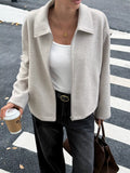 Zip-Up Dropped Shoulder Jacket thumbnail 2