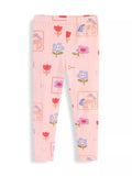 Children's Unicorn & Floral Print Leggings thumbnail 2