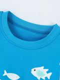 Children's Shark Print Cotton T-Shirt thumbnail 3