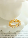 Titanium Steel Inlaid Zircon Ring thumbnail 3