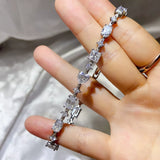 925 Sterling Silver Moissanite Bracelet thumbnail 2