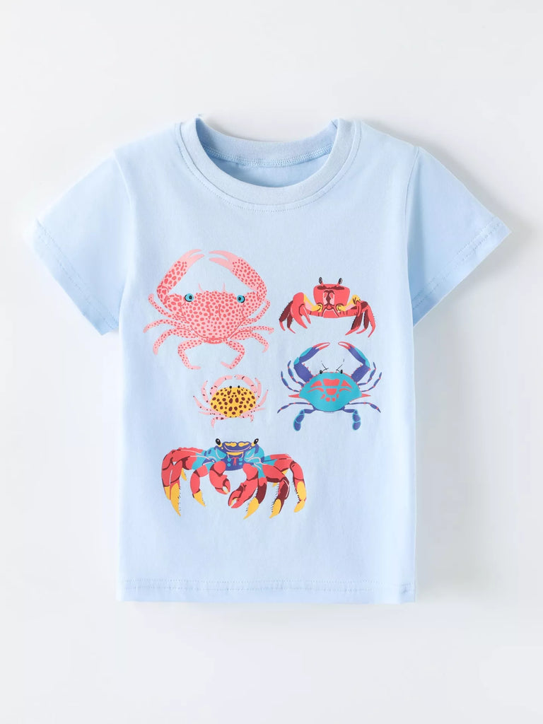 Children's Crab Round Neck T-Shirt