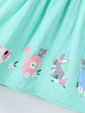 Children's Bunny Print Button Detail Dress thumbnail 4