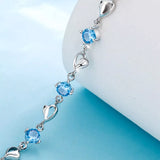 925 Sterling Silver Crystal Bracelet thumbnail 5