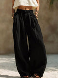 Full Size Elastic Waistband Wide Leg Pants Plus Size thumbnail 7