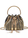Rhinestone Embellished Bucket Crossbody Bag thumbnail 5