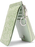 Embossed Floral Leather Bifold Wallet thumbnail 1