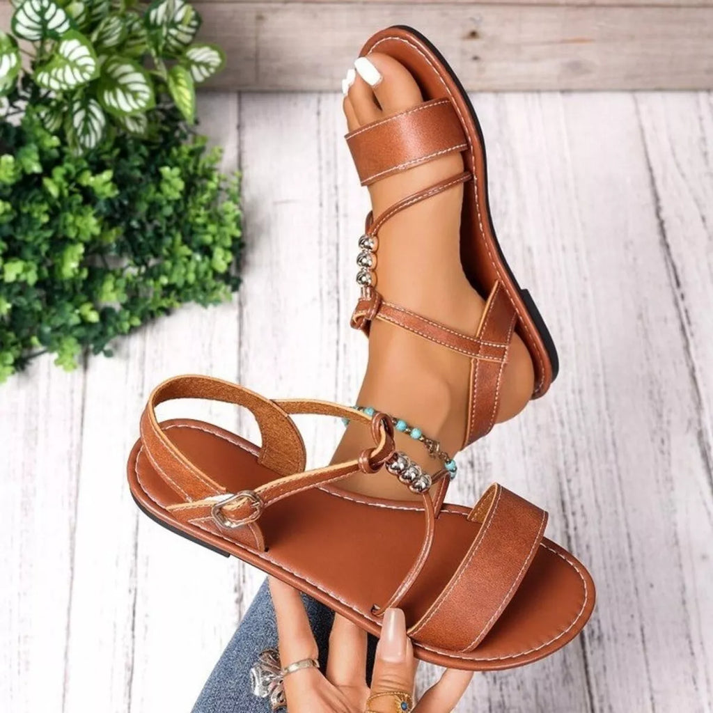 Open Toe Flats Sandals