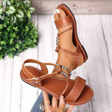 Open Toe Flats Sandals thumbnail 5