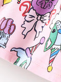 Children's Cartoon Print Short Sleeve Dress thumbnail 5