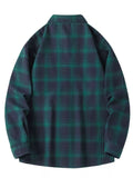 Men's Plus Size Plaid Long Sleeve Shirt thumbnail 7