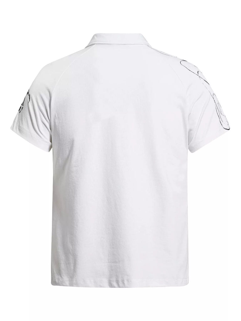 Men's Letter Short Sleeve Polo