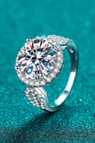 5 Carat Moissanite 925 Sterling Silver Ring thumbnail 4