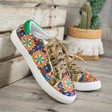 Printed Round Toe Sneakers thumbnail 5