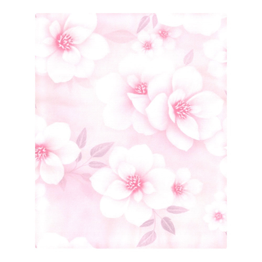 Blush Floral Serenity Bedding Set – Soft Elegant 3-Piece Duvet Cover Set