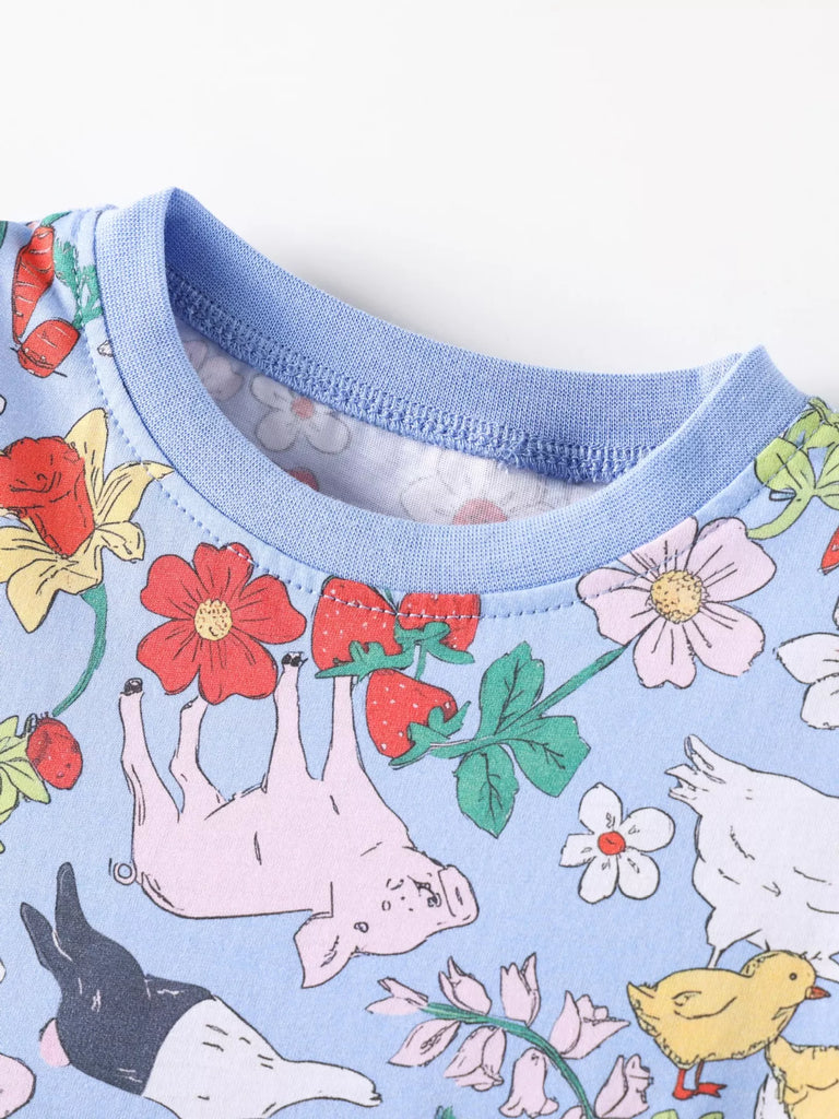 Children's Farm Animal Print Dress