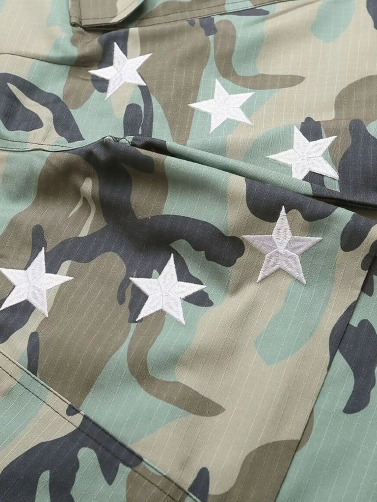 Men's Star Camouflage Cargo Capris