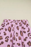 Drawstring Leopard Print Patch Pocket Loose Pants thumbnail 6