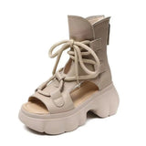 Chunky Platform Lace-Up Sandals thumbnail 7