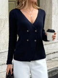 Double-Breasted Knit Cardigan thumbnail 3