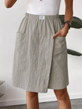 Elastic Waist Wrap Skort thumbnail 2
