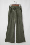 Drawstring Corduroy Wide Leg Pants thumbnail 5
