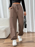 Perfee Tied Joggers with Pockets thumbnail 1