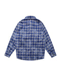 Men's Distressed Plaid Button-Up Shirt thumbnail 2
