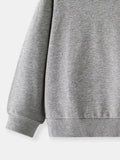 Children's Casual Solid Color Crew Neck Sweatshirt thumbnail 6