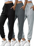 3 Piece Drawstring Joggers with Pockets thumbnail 2