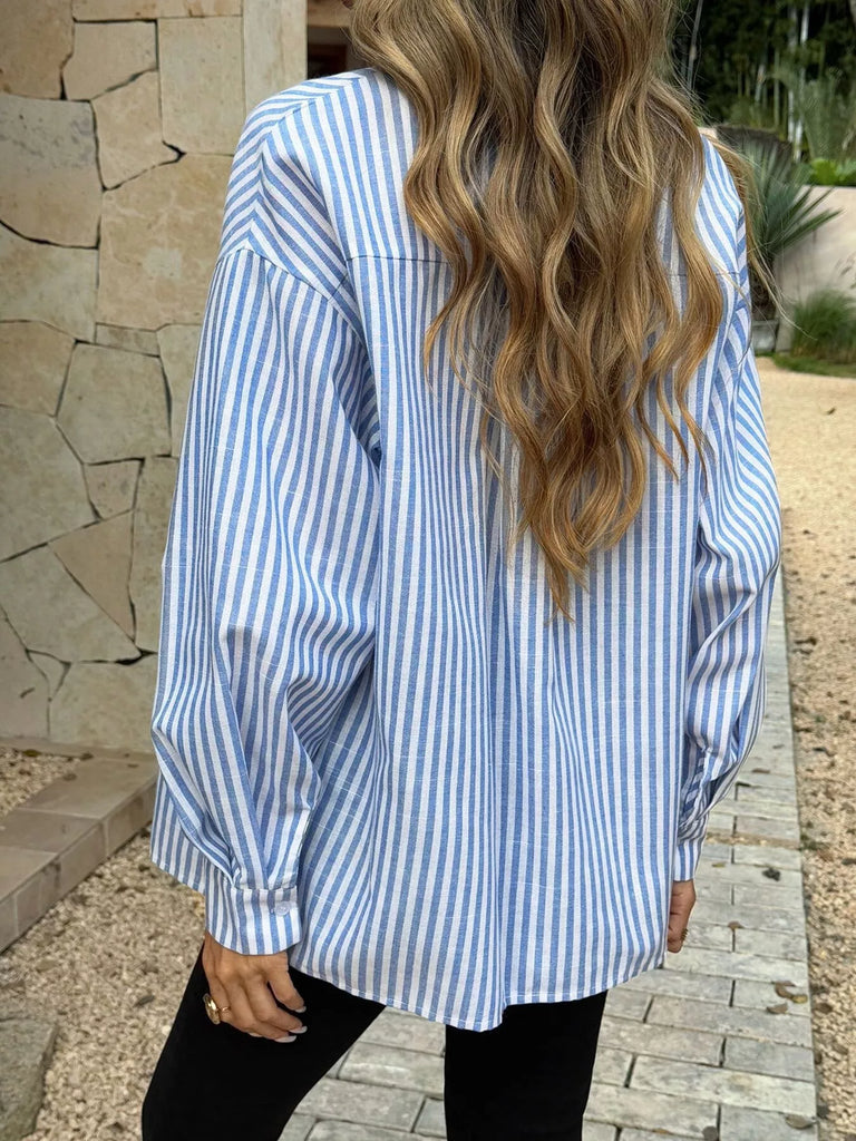 Striped Button-Down Shirt