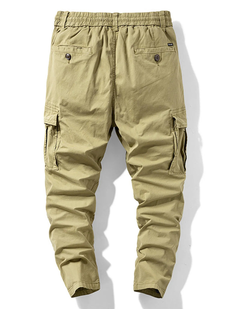 Men's Cargo Pants with Drawstring Waist