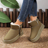 Suede Ankle Boots with Decorative Strap thumbnail 7