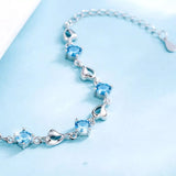 925 Sterling Silver Crystal Bracelet thumbnail 6