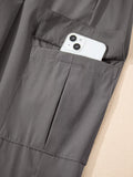 Elastic High Waist Pocketed Cargo Jogger Pants thumbnail 5