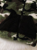 Children's Camouflage Plush Hooded Jacket thumbnail 4