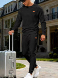 Men's Full Size Casual Textured Top and Pants Set Plus Size thumbnail 2