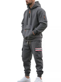 Men's Full Size Casual Half-Zip Hoodie and Cargo Pants Set Plus Size thumbnail 7