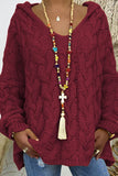 Cable-Knit Hooded Sweater thumbnail 11