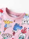 Children's Cartoon Print Short Sleeve Dress thumbnail 3