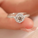 1 Carat 925 Sterling Silver Moissanite Ring thumbnail 3